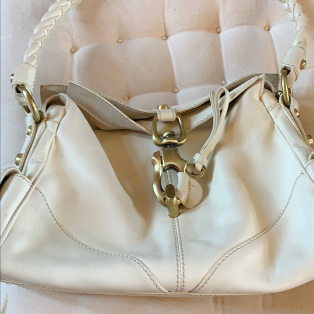 White Francesco Biasia purse